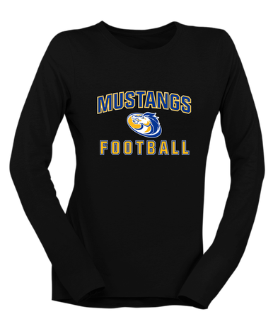 Sahuarita Mustangs Football #1 Women's Premium LS T-Shirt