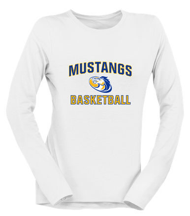 Sahuarita Mustangs Basketball #1 Women's Premium LS T-Shirt