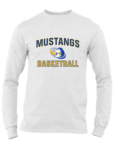 Sahuarita Mustangs Basketball #1 Men's LS T-Shirt