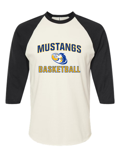 Sahuarita Mustangs Basketball #1 Women's Baseball T-Shirt