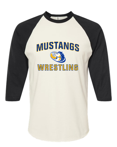 Sahuarita Mustangs Wrestling Men's Baseball T-Shirt