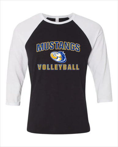 Sahuarita Mustangs Volleyball Women's Baseball T-Shirt