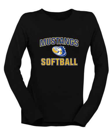 Sahuarita Mustangs Softball #1 Women's LS T-Shirt
