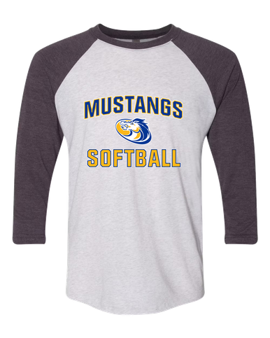 Sahuarita Mustangs Softball #1 Women's Baseball T-Shirt