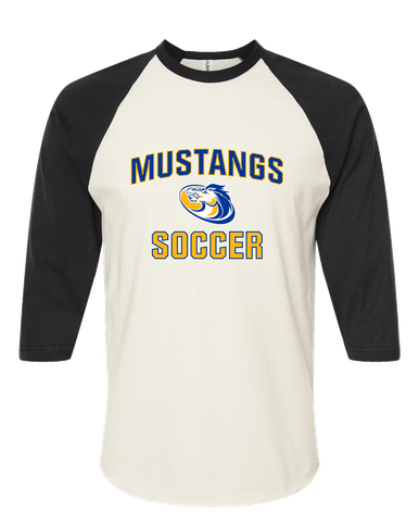 Sahuarita Mustangs Soccer #1 Men's Baseball T-Shirt
