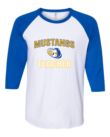 Sahuarita Mustangs Teacher Women's Baseball T-Shirt
