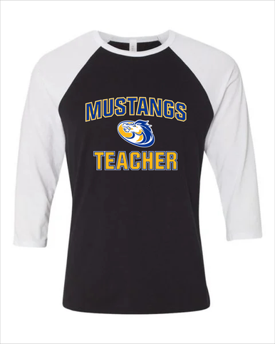 Sahuarita Mustangs Teacher Men's Baseball T-Shirt