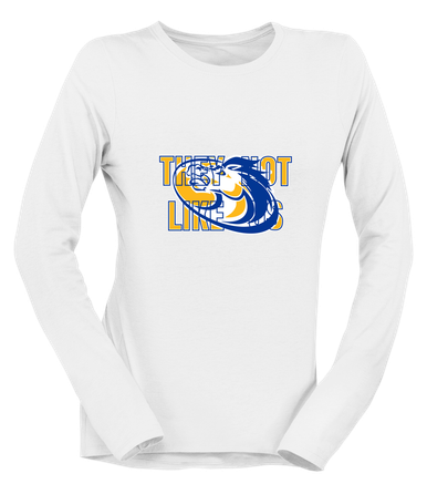Sahuarita Mustangs They Not Like Us #2 Women's LS T-Shirt