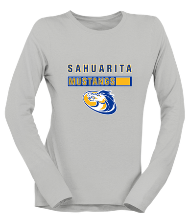Sahuarita Mustangs Mascot #7 Women's Premium LS T-Shirt