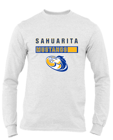 Sahuarita Mustangs Mascot #7 Men's Premium LS T-Shirt
