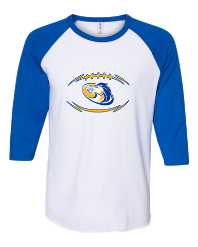 Sahuarita Mustangs Football #3 Women's Baseball T-Shirt