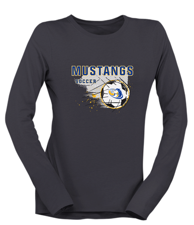 Sahuarita Mustangs Soccer #2 Women's Premium LS T-Shirt