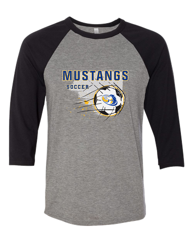 Sahuarita Mustangs Soccer #2 Men's Baseball T-Shirt