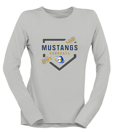 Sahuarita Mustangs Baseball #2 Women's Premium LS T-Shirt