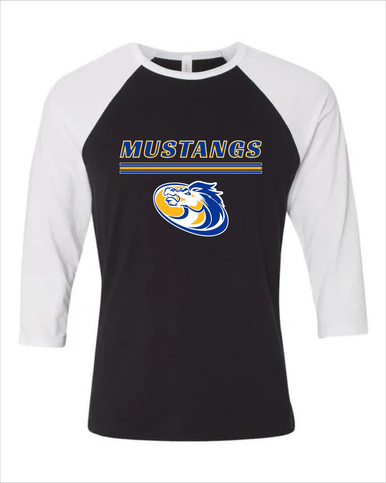 Sahuarita Mustangs Mascot #8 Men's Baseball T-Shirt