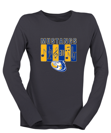 Sahuarita Mustangs Band # 2 Women's LS T-Shirt