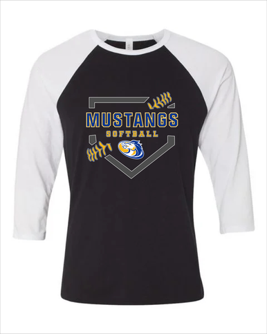 Sahuarita Mustangs Softball #2 Women's Baseball T-Shirt