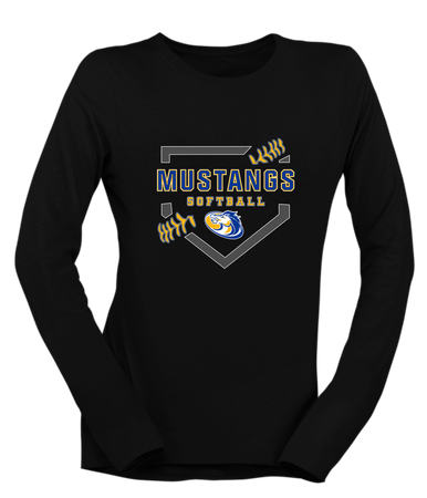 Sahuarita Mustangs Softball #2 Women's Premium LS T-Shirt