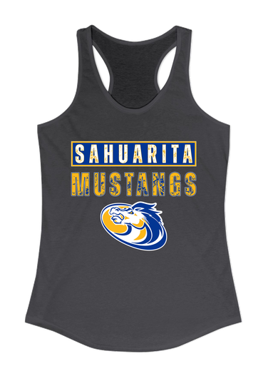 Sahuarita Mustangs Mascot #9 Women's Tank Top