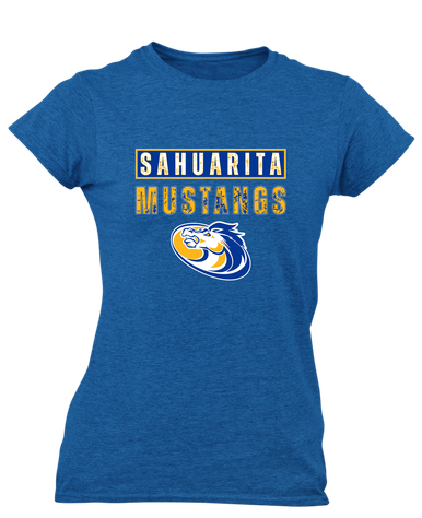Sahuarita Mustangs Mascot #9 Women's Premium SS T-Shirt