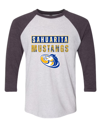 Sahuarita Mustangs Mascot #9 Women's Baseball T-Shirt