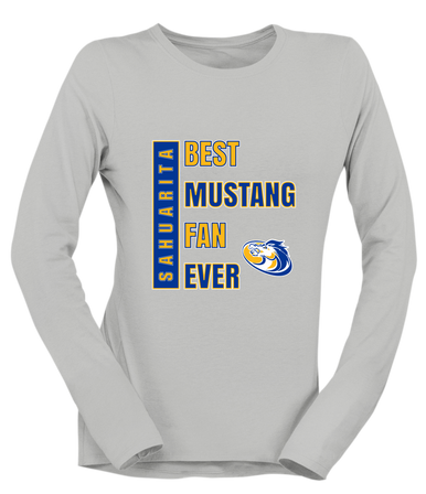 Sahuarita Mustangs Best Mustang Fan Women's Premium LS T-Shirt