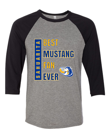 Sahuarita Mustangs Best Mustang Fan Women's Baseball T-Shirt