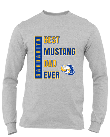 Sahuarita Mustangs Best Mustang Dad Men's LS T-Shirt