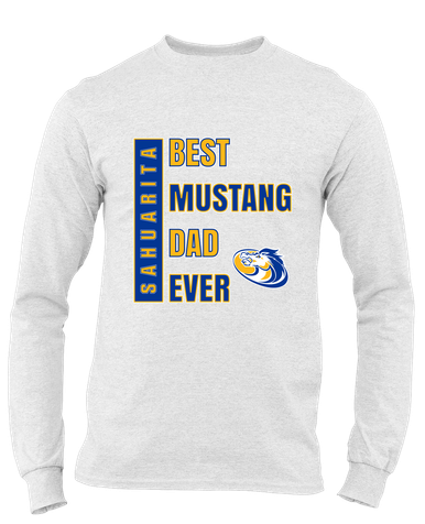 Sahuarita Mustangs Best Mustang Dad Men's Premium LS T-Shirt