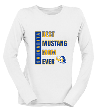 Sahuarita Mustangs Best Mustang Mom Women's Premium LS T-Shirt