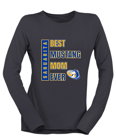 Sahuarita Mustangs Best Mustang Mom Women's LS T-Shirt