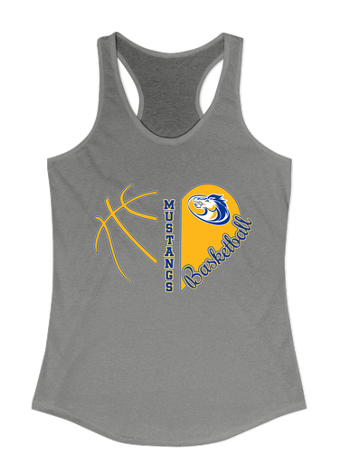 Sahuarita Mustangs Heart Basketball Women's Tank Top