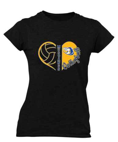 Sahuarita Mustangs Heart Volleyball Women's SS T-Shirt
