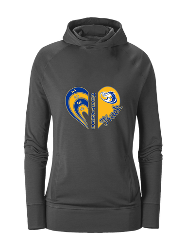Sahuarita Mustangs Heart Track Women's Hoodie