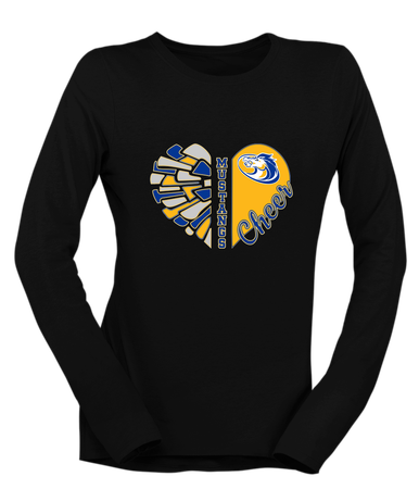 Sahuarita Mustangs Heart Cheer Women's Premium LS T-Shirt