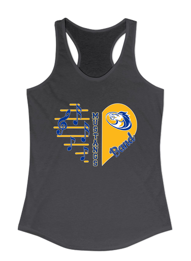 Sahuarita Mustangs Heart Band Women's Tank Top