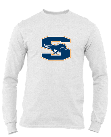 Sachse Mustangs Mascot #1 Men's LS T-Shirt