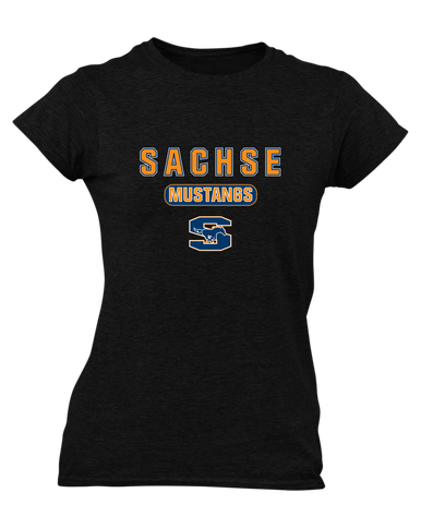 Sachse Mustangs Mascot #3 Women's SS T-Shirt