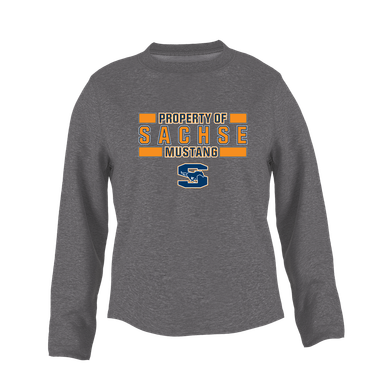 Sachse Mustangs Property Of Women's Sweatshirt