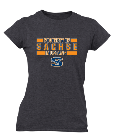 Sachse Mustangs Property Of Women's Premium SS T-Shirt
