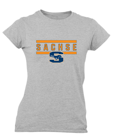 Sachse Mustangs Mascot #4 Women's SS T-Shirt