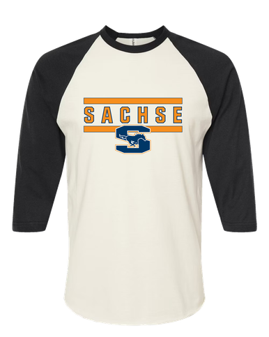 Sachse Mustangs Mascot #4 Women's Baseball T-Shirt