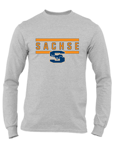 Sachse Mustangs Mascot #4 Men's Premium LS T-Shirt