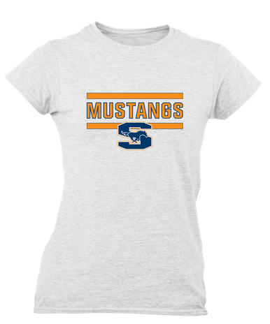 Sachse Mustangs Mascot #5 Women's SS T-Shirt