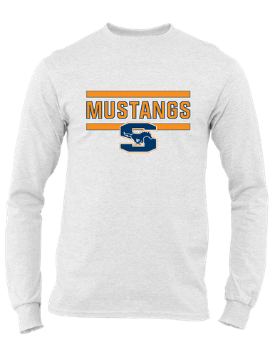 Sachse Mustangs Mascot #5 Men's Premium LS T-Shirt