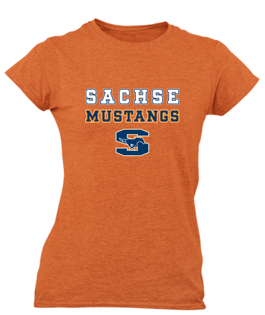 Sachse Mustangs Spirit Women's SS T-Shirt