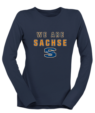 Sachse Mustangs We Are Women's LS T-Shirt