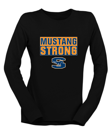 Sachse Mustangs Strong #1 Women's LS T-Shirt