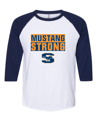 Sachse Mustangs Strong #1 Men's Baseball T-Shirt