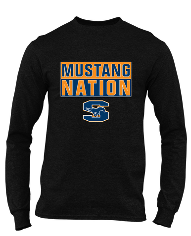 Sachse Mustangs Nation #1 Men's Premium LS T-Shirt